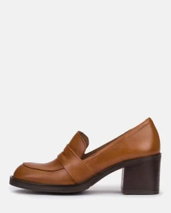 Heeled Shoe LANDAS-001 Brown