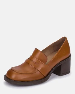 Heeled Shoe LANDAS-001 Brown