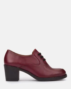 Heeled Shoe LILLE-008 Burgundy