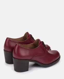 Heeled Shoe LILLE-008 Burgundy