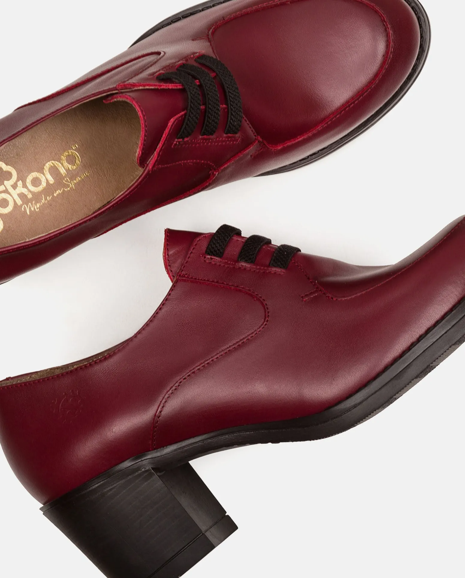 Heeled Shoe LILLE-008 Burgundy