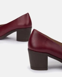 Heeled Shoe LILLE-007 Burgundy