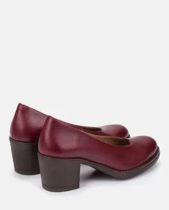 Heeled Shoe LILLE-007 Burgundy