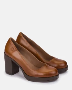 Heeled Shoe PILSEN-007 Leather