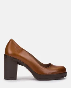 Heeled Shoe PILSEN-007 Leather