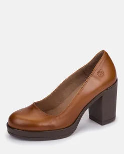 Heeled Shoe PILSEN-007 Leather