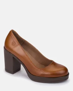 Heeled Shoe PILSEN-007 Leather