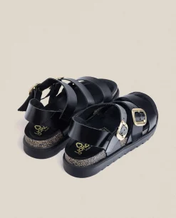 Platform Sandal TUNEZ-127 Black