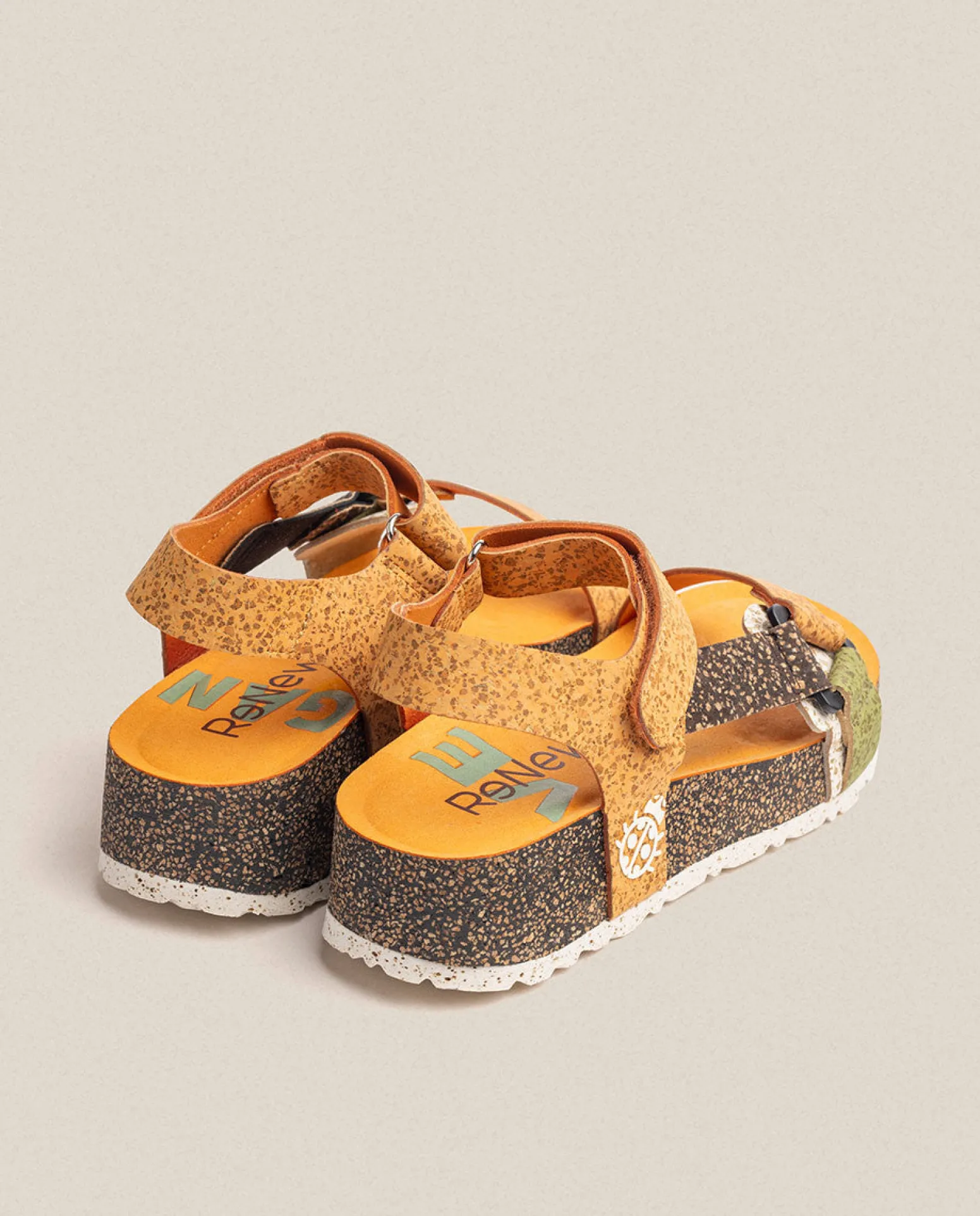 Platform Sandal West 007 Orange