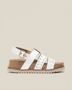 Sandalia De Plataforma Oca 007 Blanco