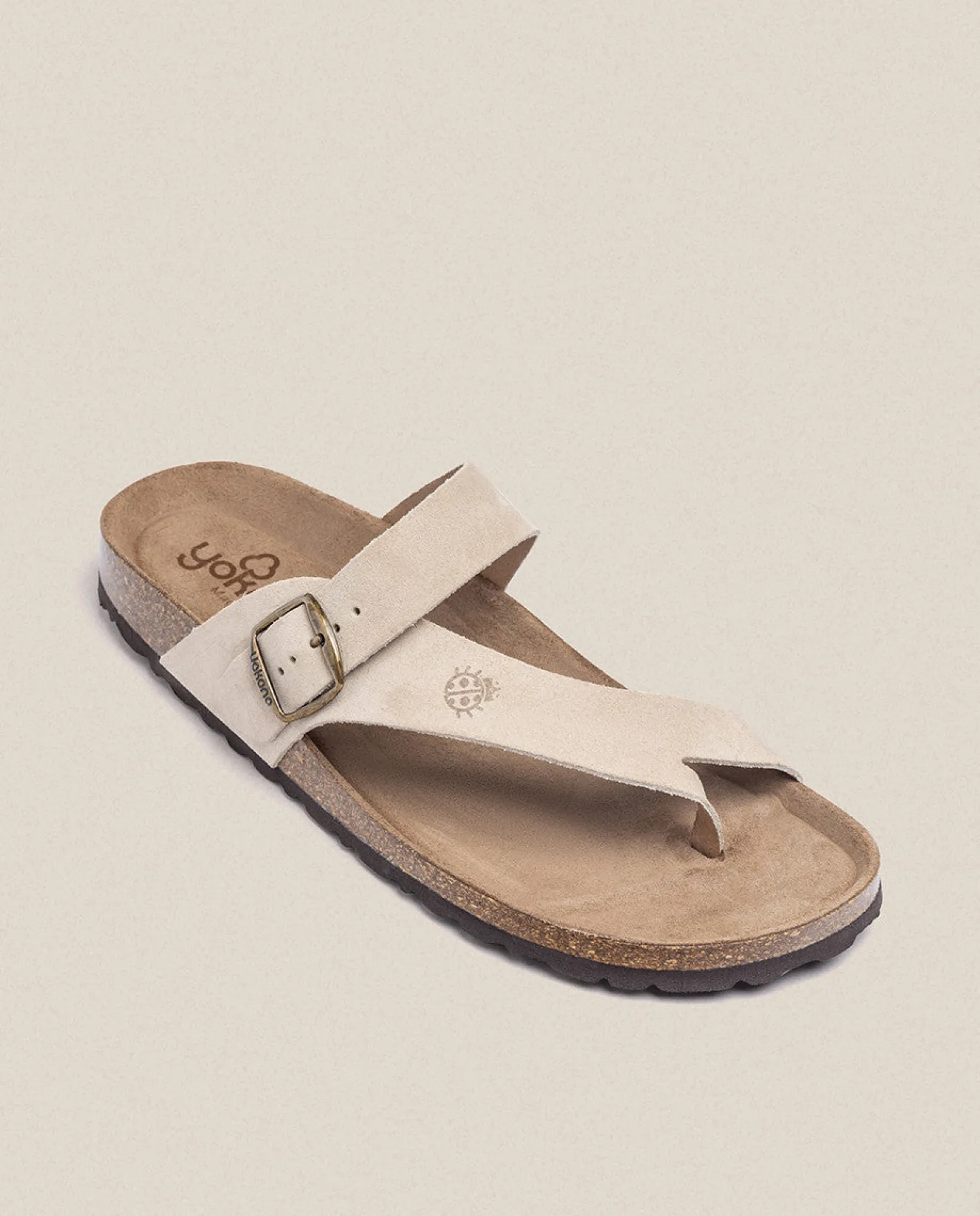 Sandalia Plana Macam 203 Beige
