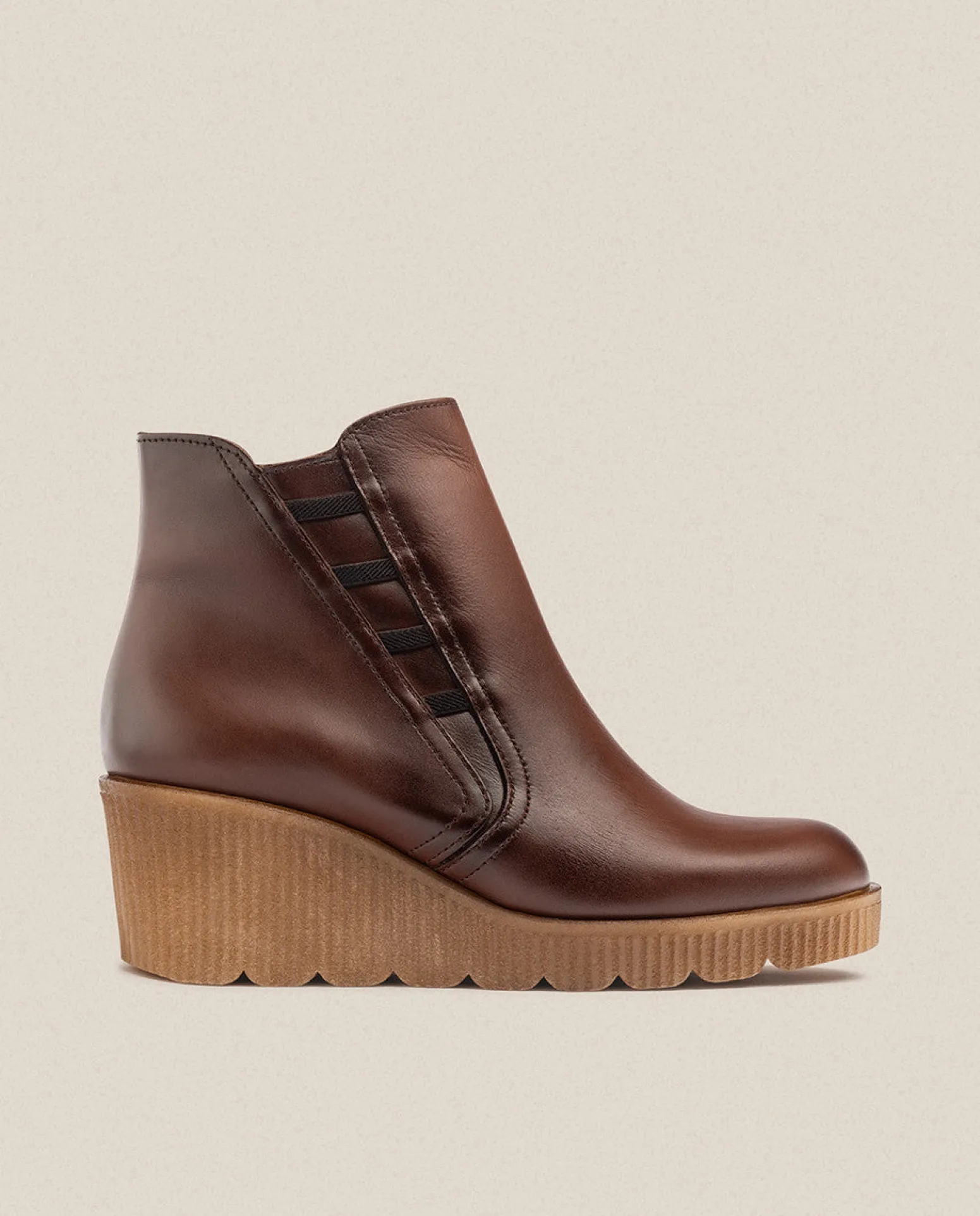 Wedge Ankle Boot MADONA-006 Brown