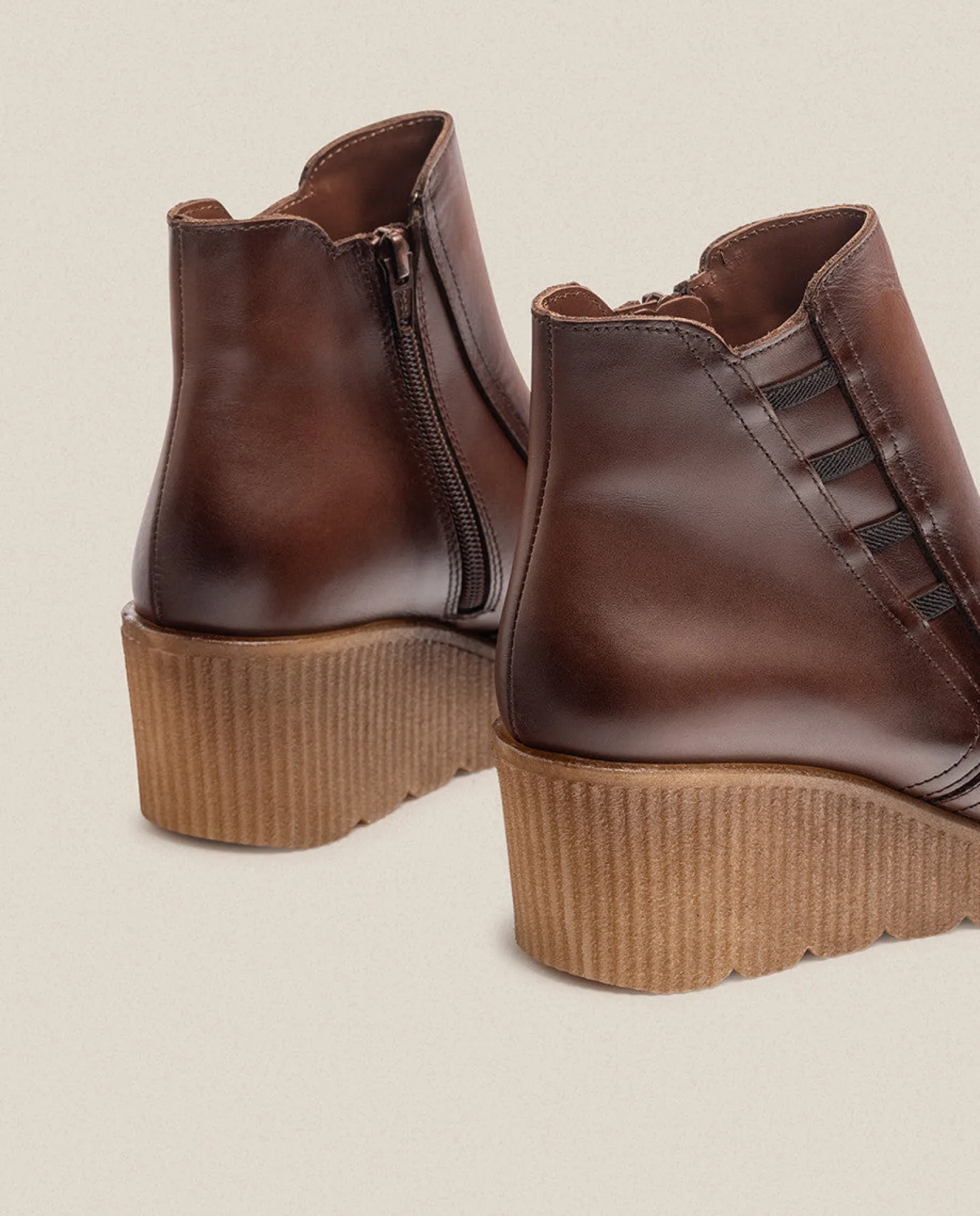 Wedge Ankle Boot MADONA-006 Brown