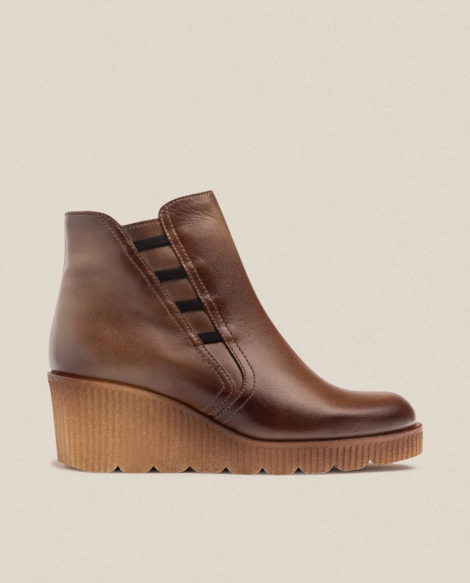 Wedge Ankle Boot MADONA-006 Brown