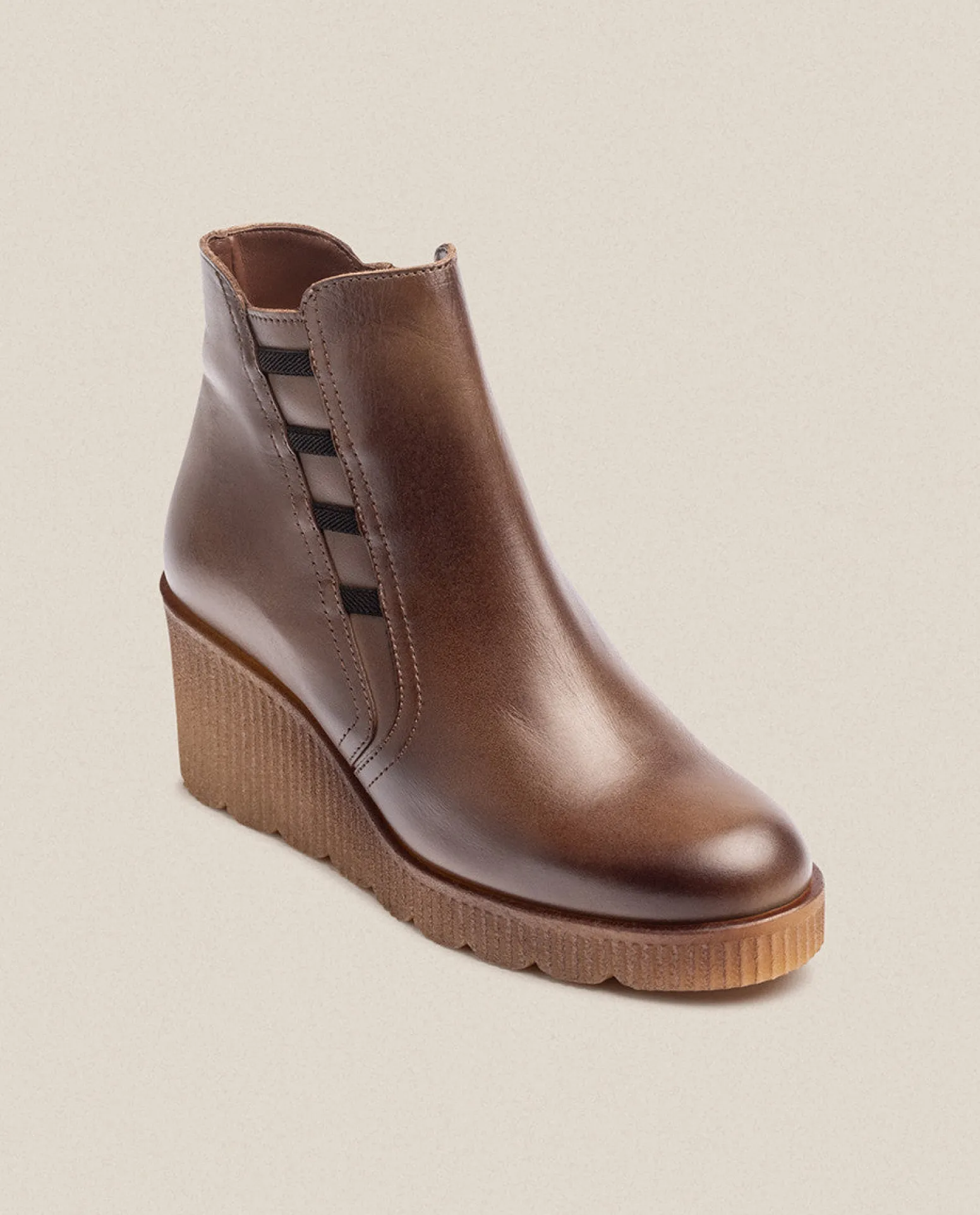 Wedge Ankle Boot MADONA-006 Brown
