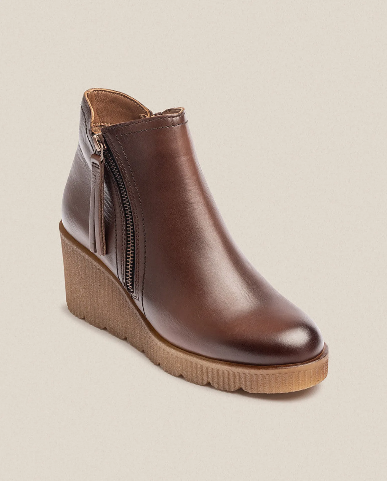 Wedge Ankle Boot MADONA-007 Brown