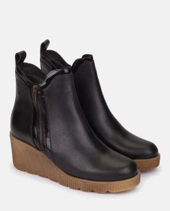 Wedge Booty MADONA-002 Black