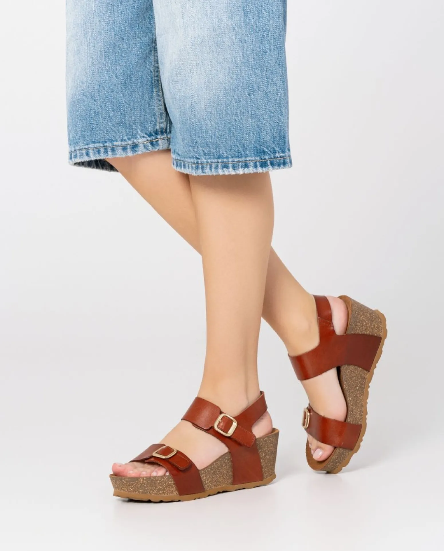 Wedge Sandal BARI-301 Brown