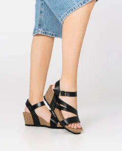 Wedge Sandal CADIZ-302 Black