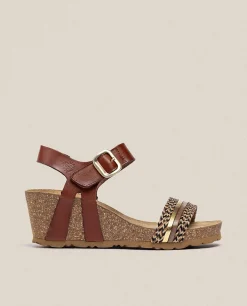 Wedge Sandal CADIZ-306 Brown