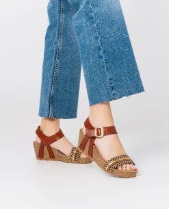 Wedge Sandal CADIZ-306 Brown