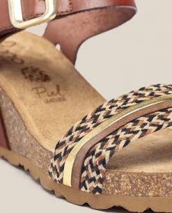 Wedge Sandal CADIZ-306 Brown