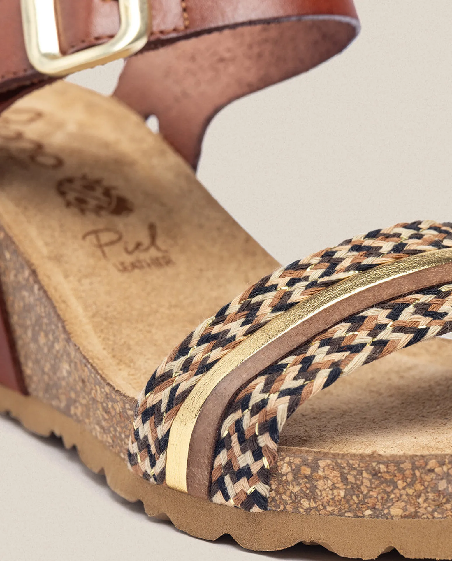 Wedge Sandal CADIZ-306 Brown
