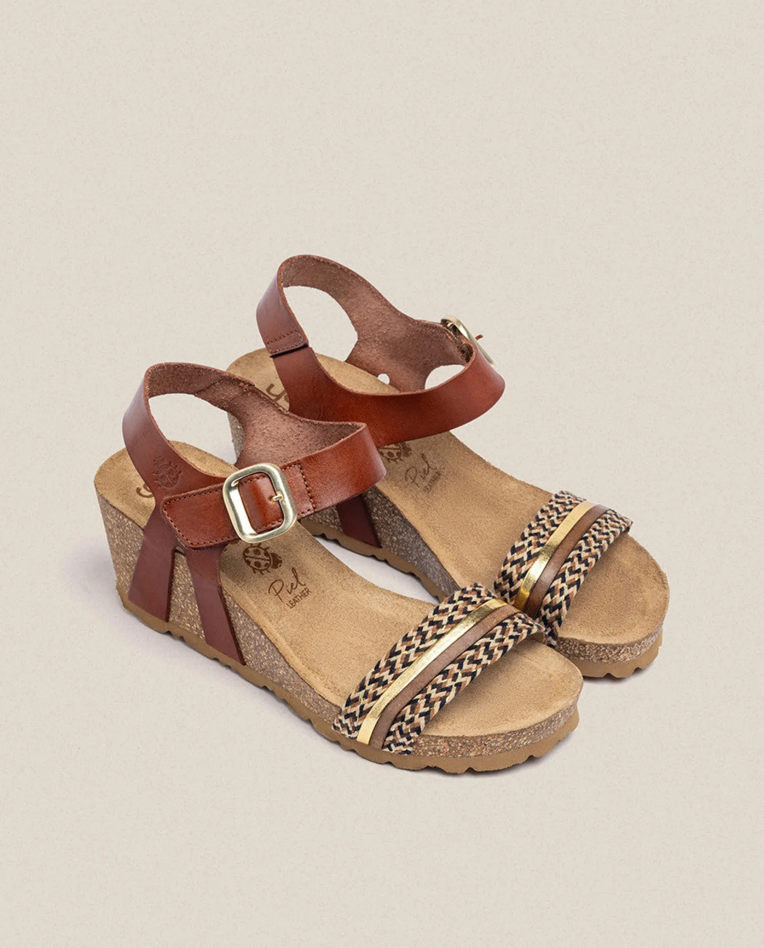 Wedge Sandal CADIZ-306 Brown
