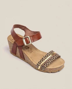Wedge Sandal CADIZ-306 Brown