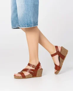 Wedge Sandal CADIZ-302 Brown