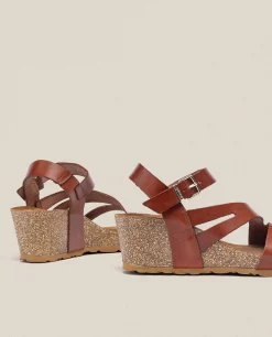 Wedge Sandal CADIZ-302 Brown