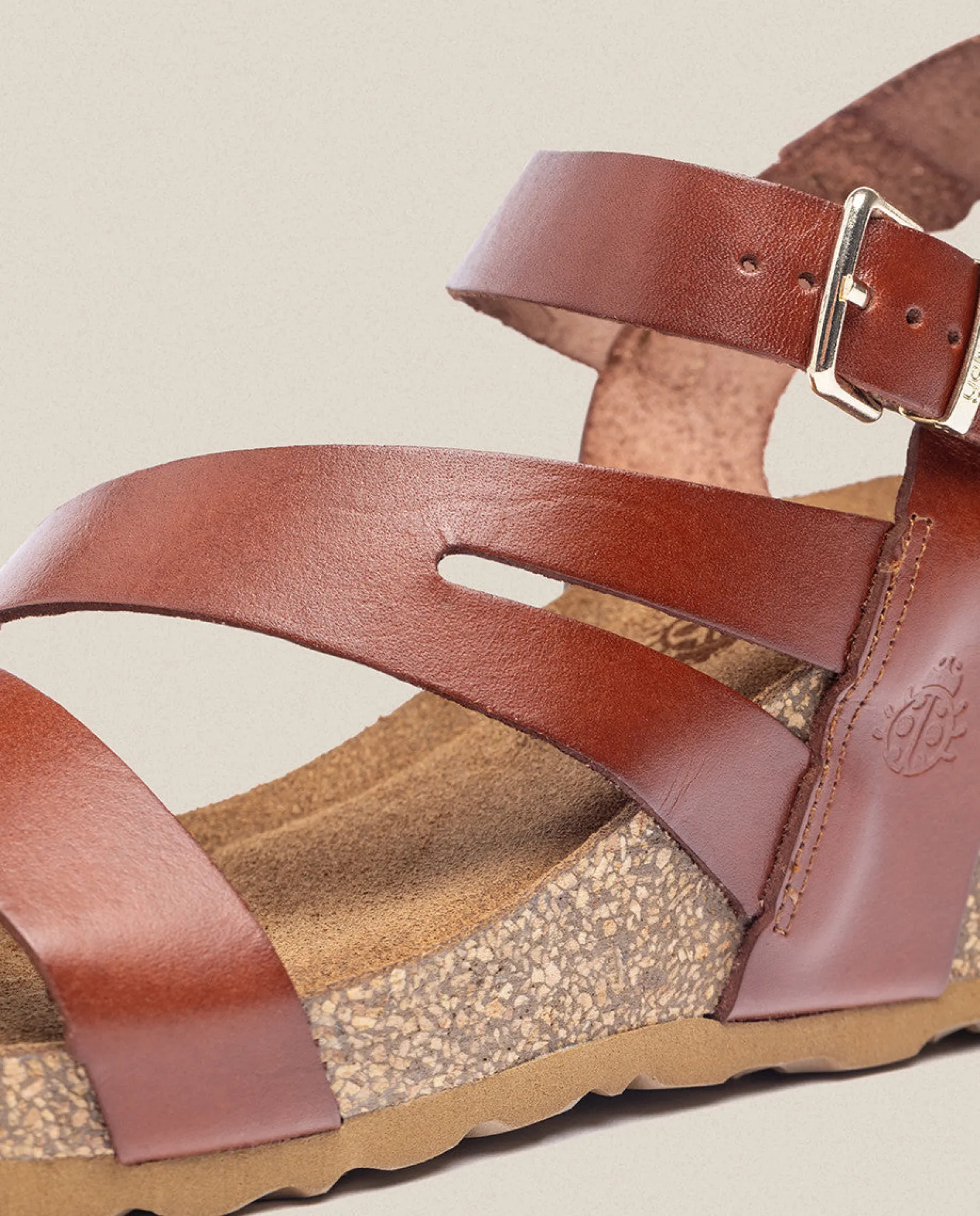 Wedge Sandal CADIZ-302 Brown