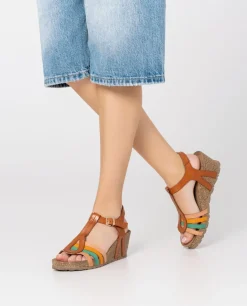 Wedge Sandal CADIZ-301 Brown