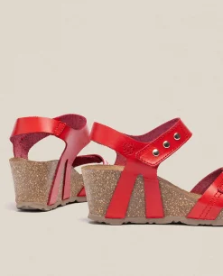 Wedge Sandal CADIZ-303 Red
