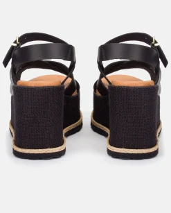 Wedge Sandal LANZAROTE-003 Black