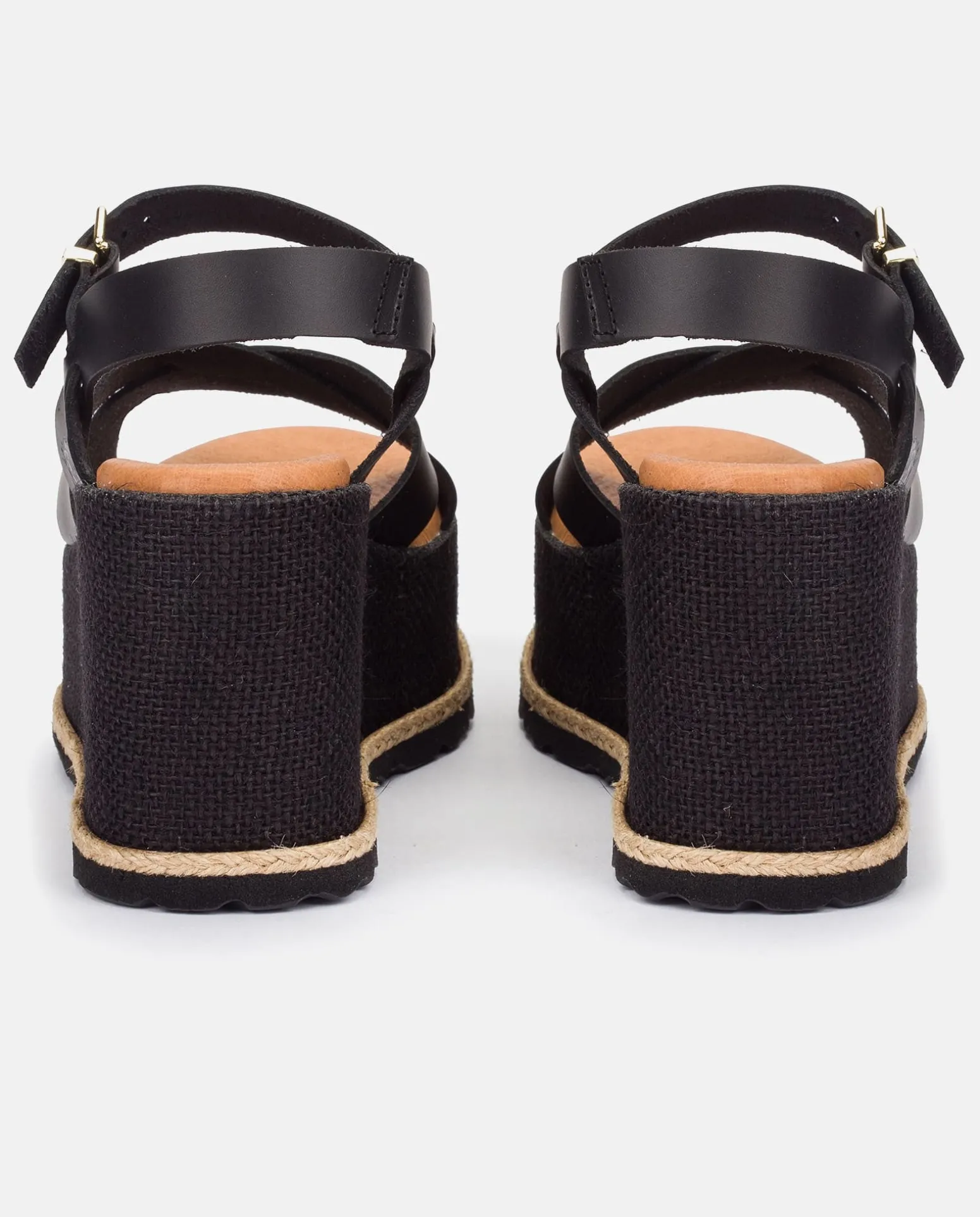 Wedge Sandal LANZAROTE-003 Black