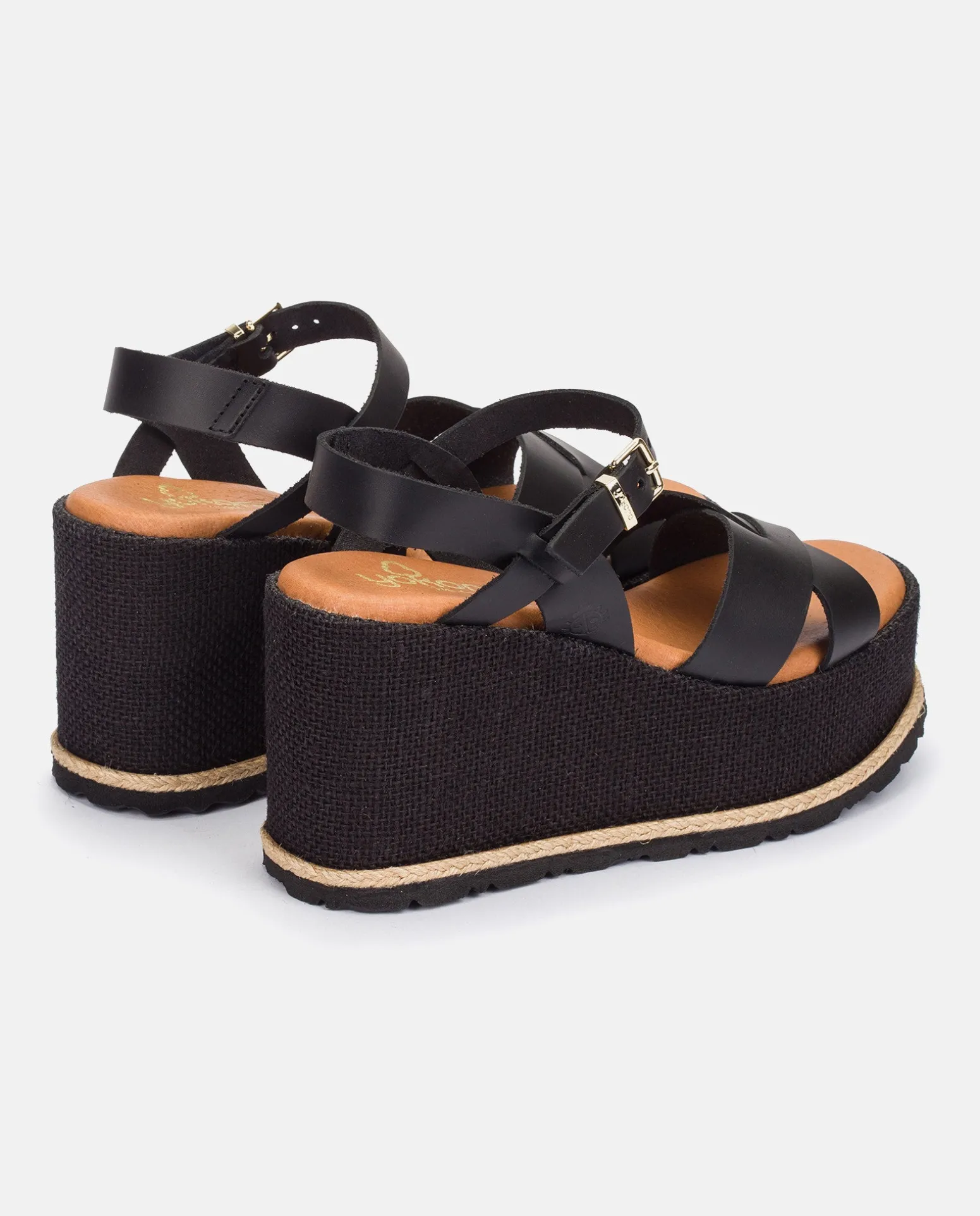 Wedge Sandal LANZAROTE-003 Black