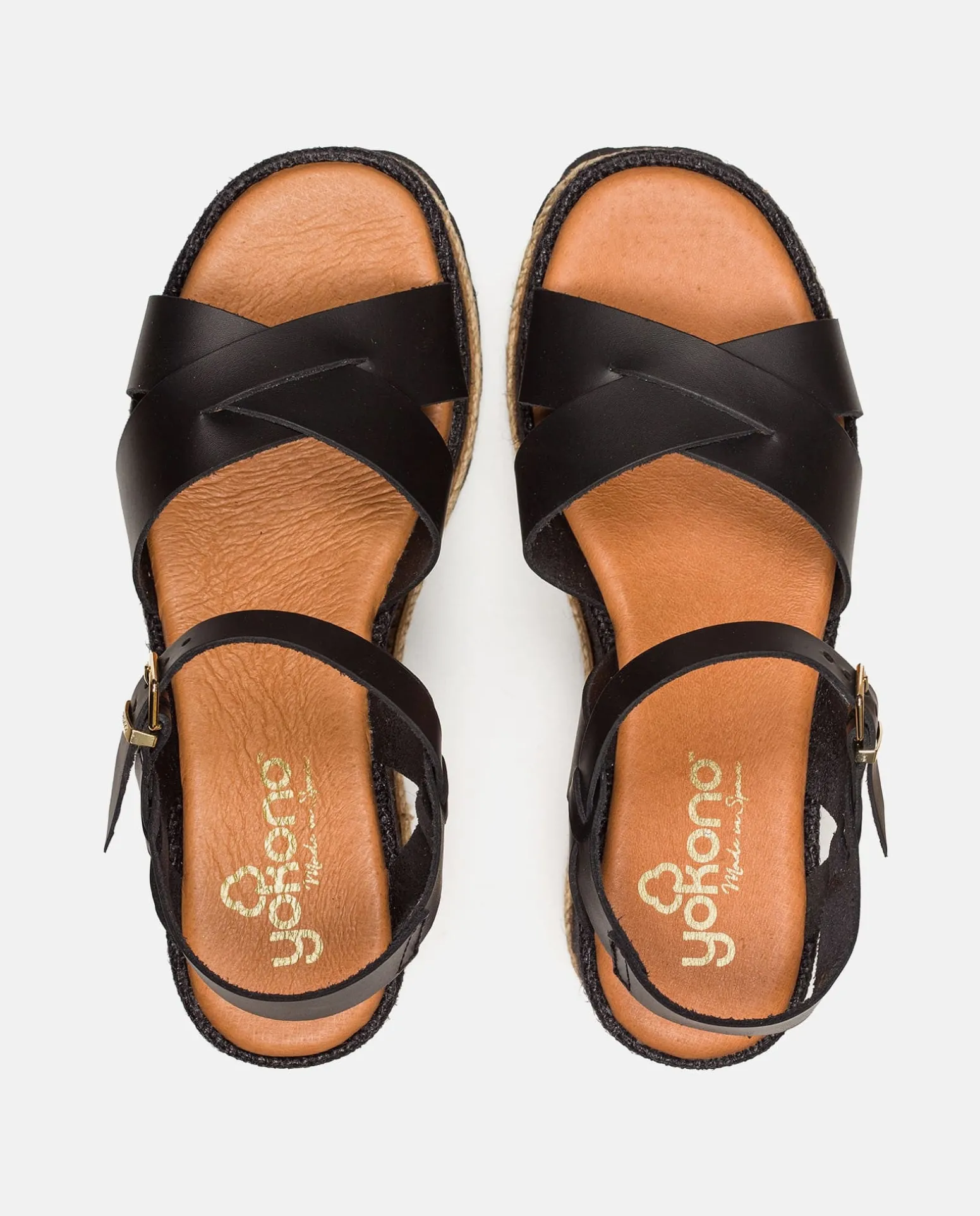 Wedge Sandal LANZAROTE-003 Black