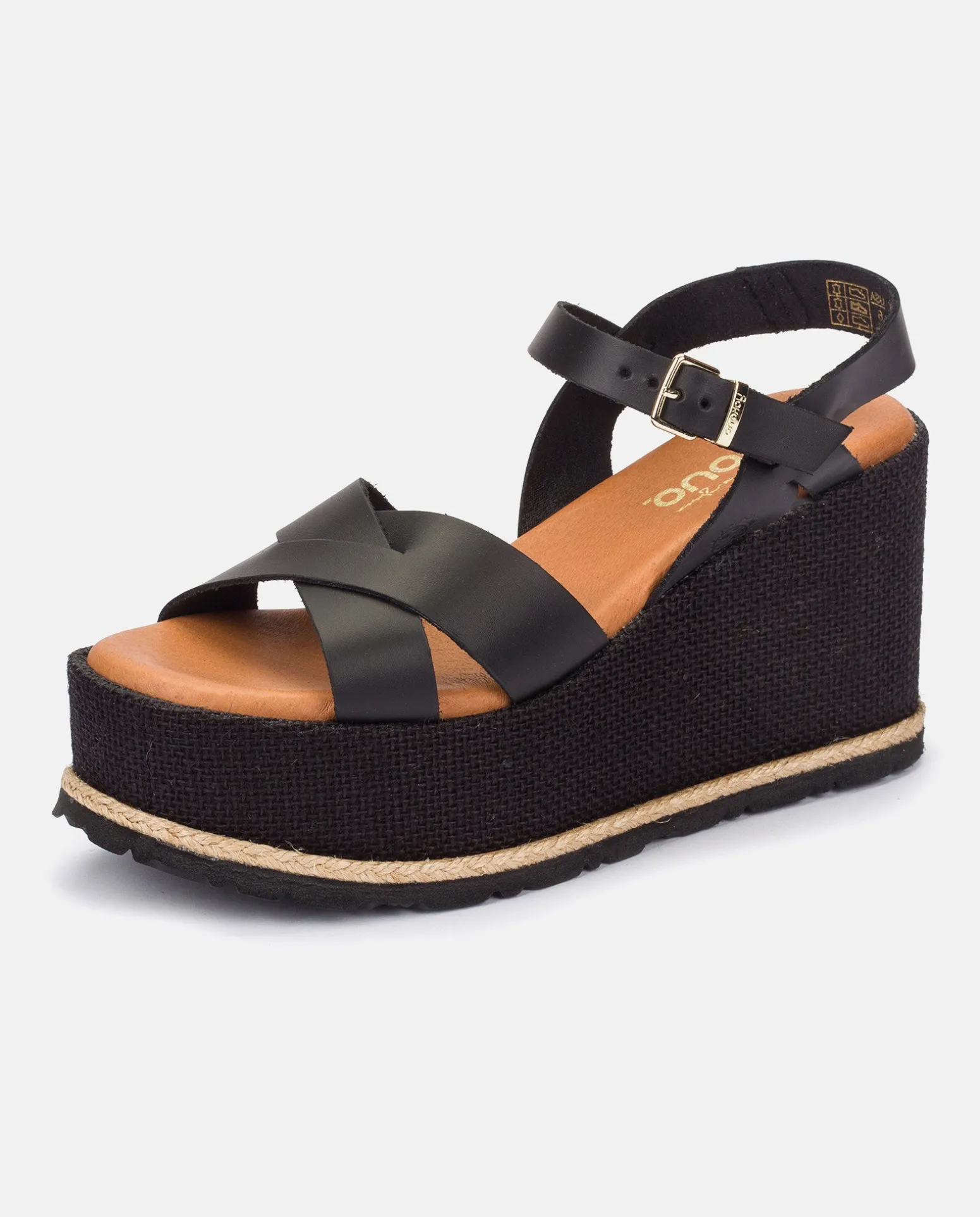 Wedge Sandal LANZAROTE-003 Black