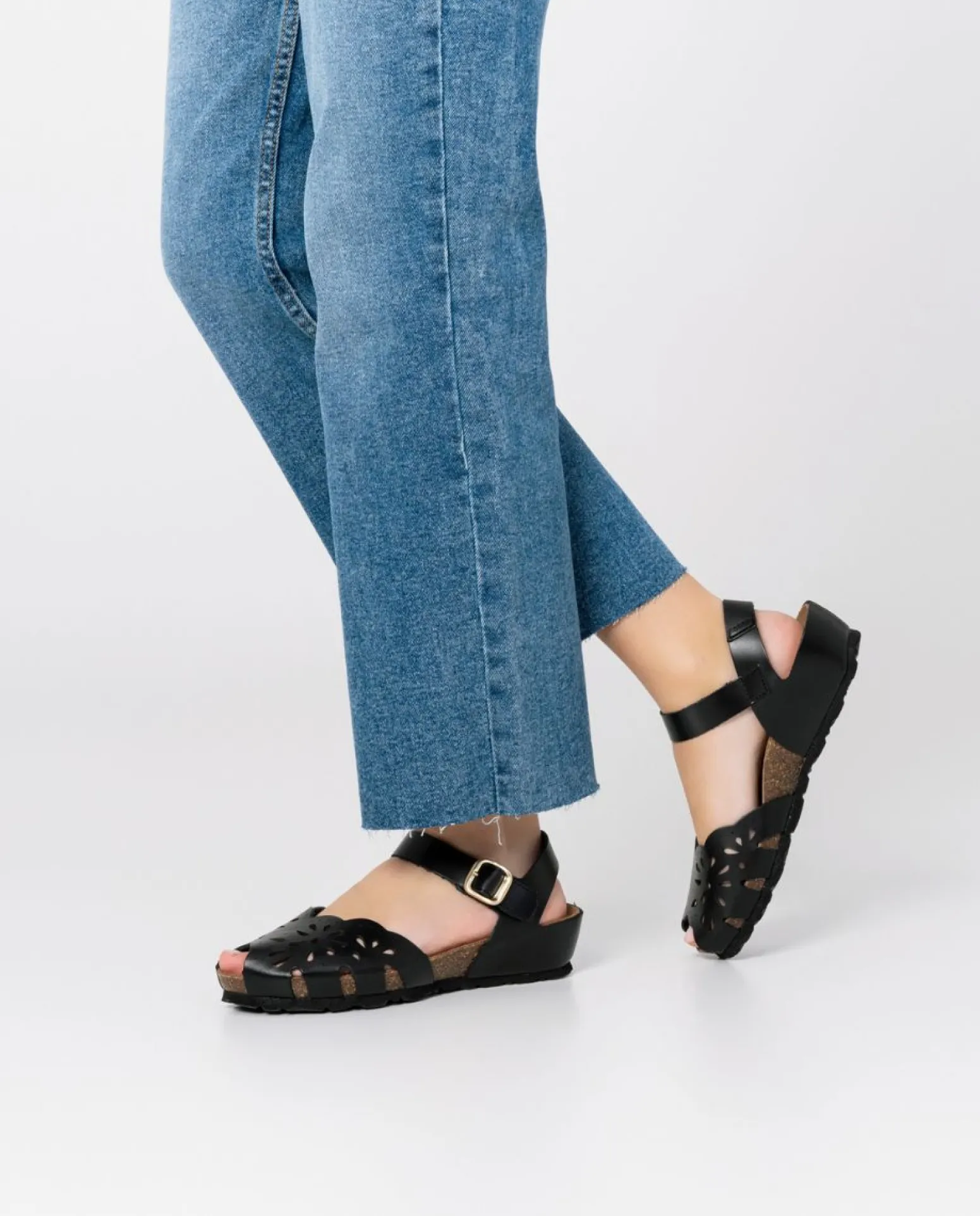 Wedge Sandal MONACO-047 Black