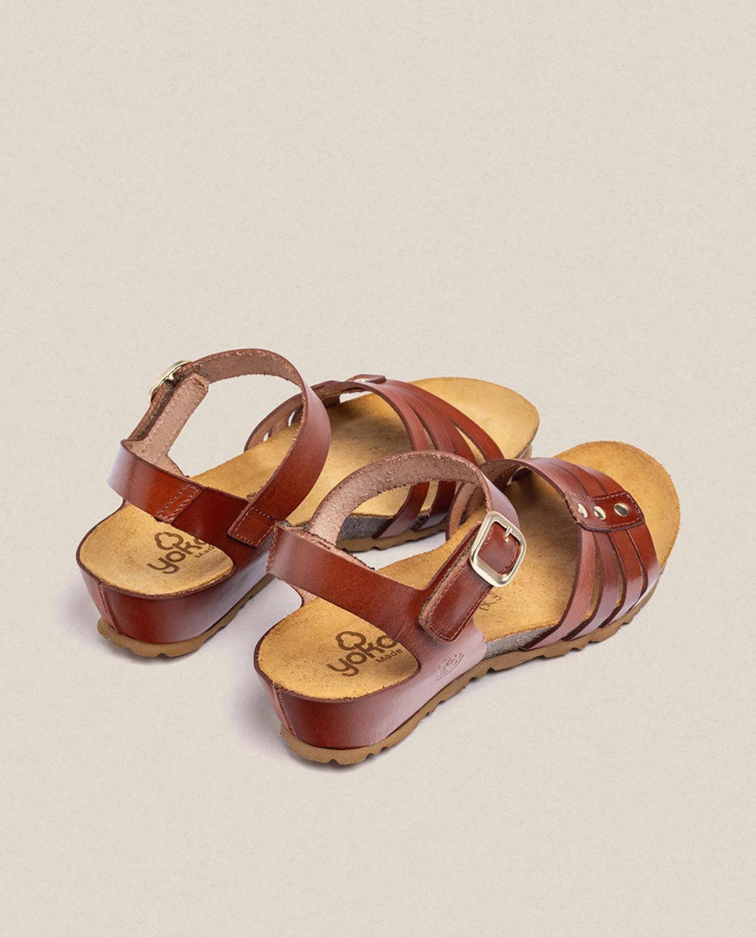 Wedge Sandal MONACO-051 Brown