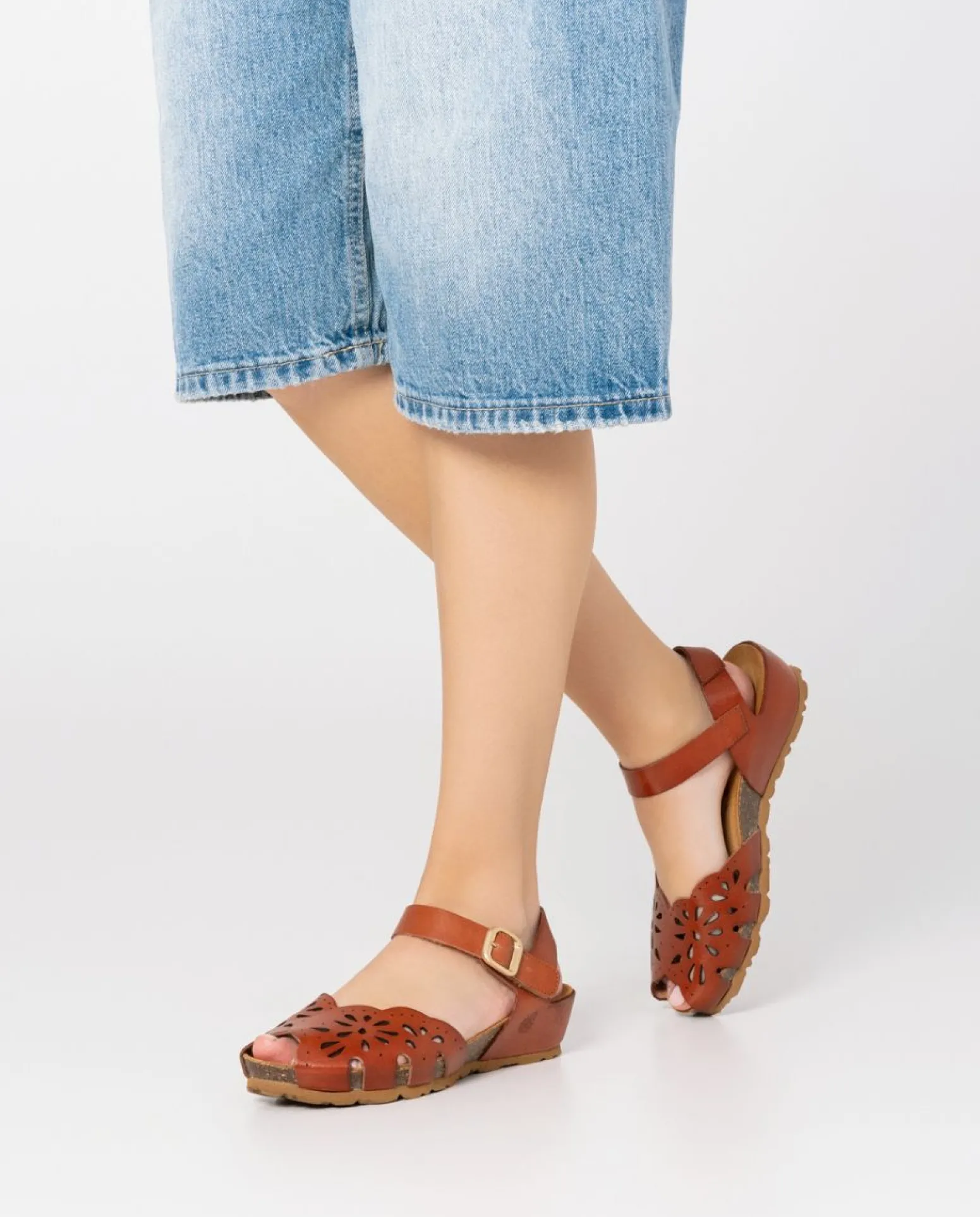 Wedge Sandal MONACO-047 Brown