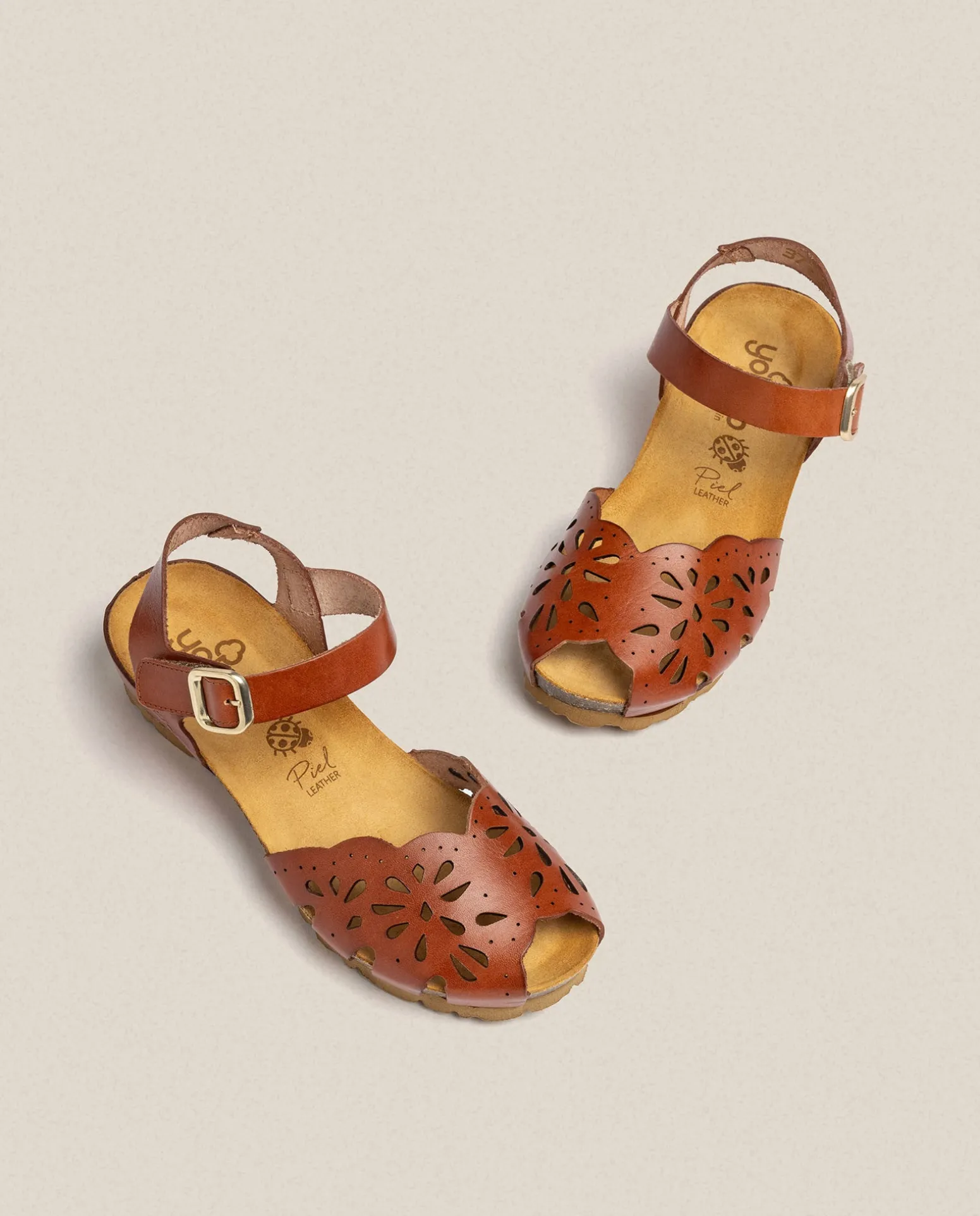 Wedge Sandal MONACO-047 Brown