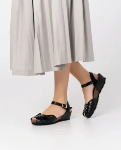 Wedged Sandal MONACO-003 Black