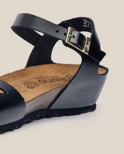 Wedged Sandal MONACO-003 Black
