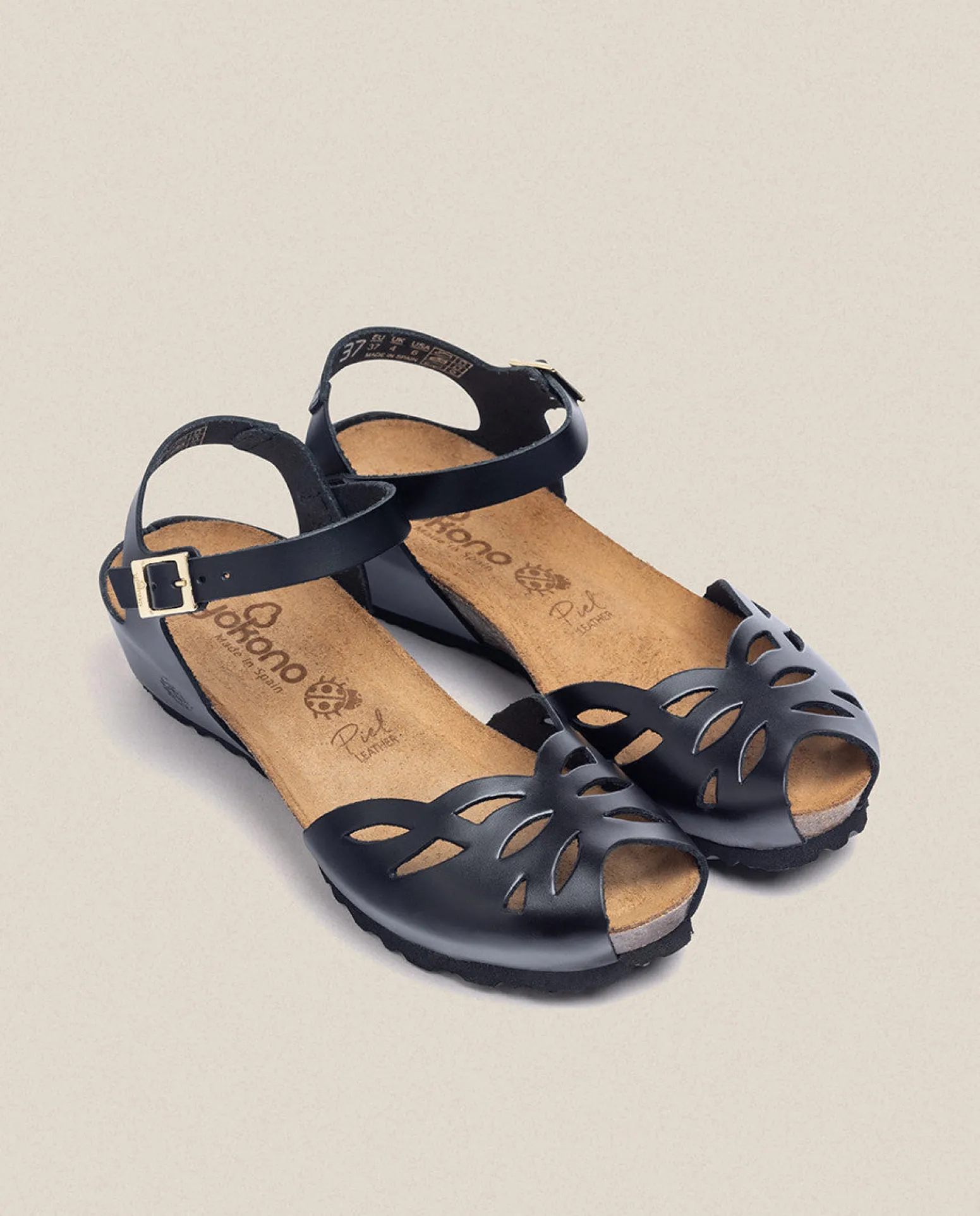 Wedged Sandal MONACO-003 Black