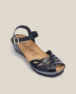 Wedged Sandal MONACO-003 Black