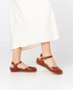 Wedged Sandal MONACO-003 Brown