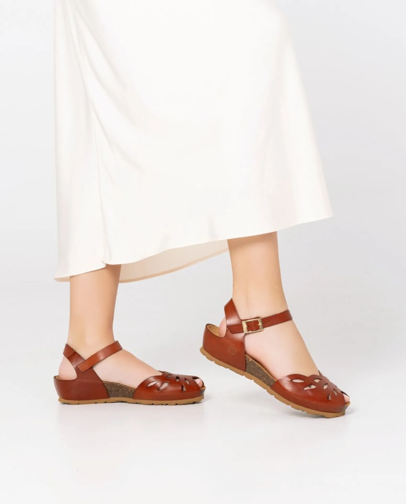 Wedged Sandal MONACO-003 Brown