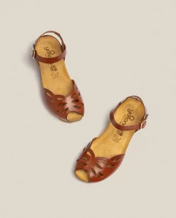 Wedged Sandal MONACO-003 Brown